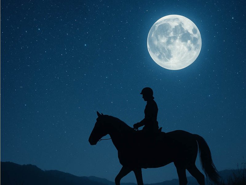 Passeggiata a cavallo notturna