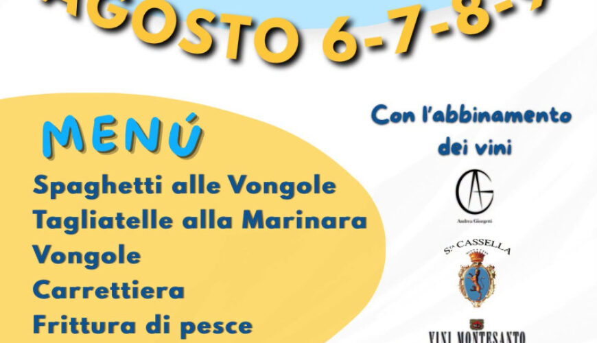 61ª Sagra delle Vongole 2026 a Porto Potenza